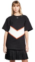 Off White Intarsia Sweatshirt Dress