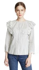 Rhie Tate Jersey Tee With Pleated Sleeves