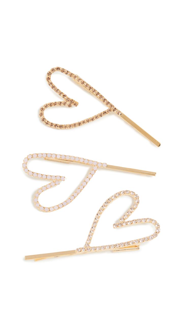 Lelet Ny Full Heart Bobbi Pin Set