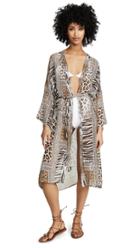 Bindya Leopard Kimono Coverup