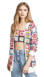 Farm Rio Crochet Bomber Jacket