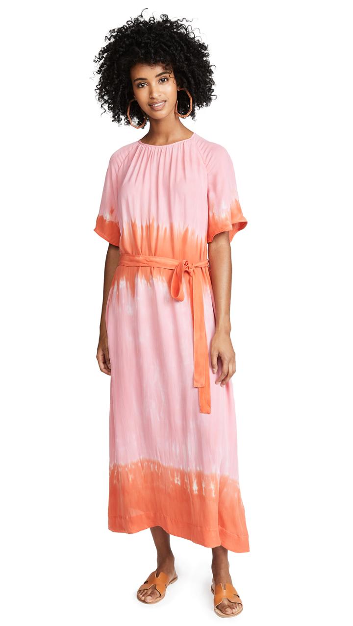 Raquel Allegra Reversible Flutter Sleeve Dress