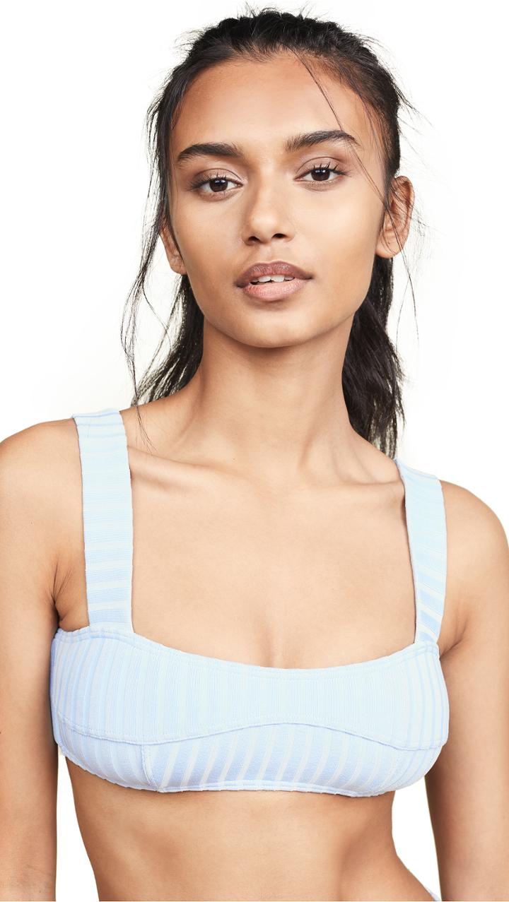 Peony Swimwear Panelled Bikini Top