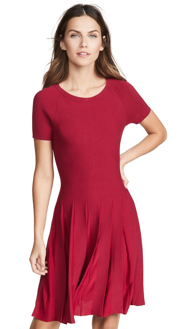 Theory Pleated Tee Dress