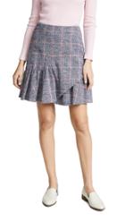 Rebecca Taylor Tweedy Plaid Skirt