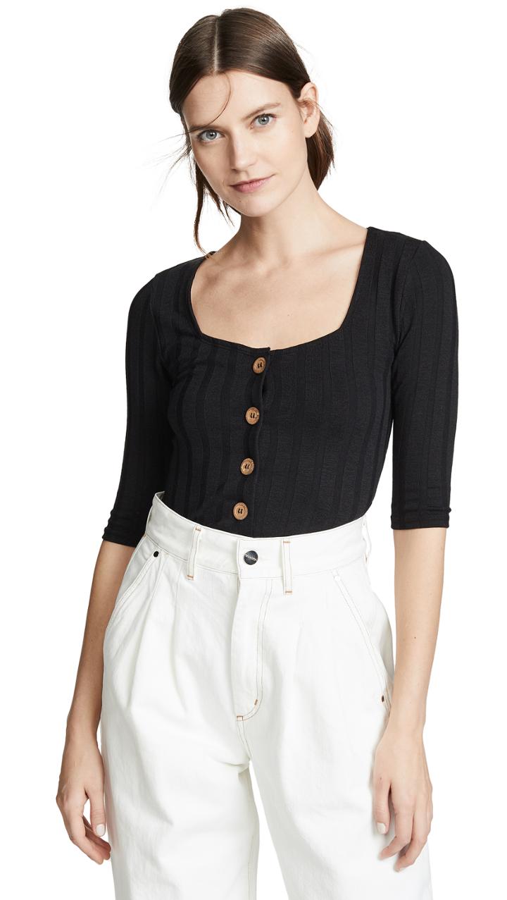 Free People Central Park Cardi Tee