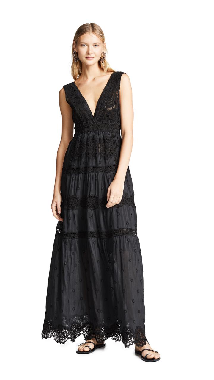 Temptation Positano Maldive V Neck Long Dress