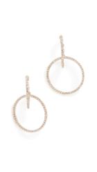Ef Collection 14k Diamond Interlocking Hoop Stud Earrings