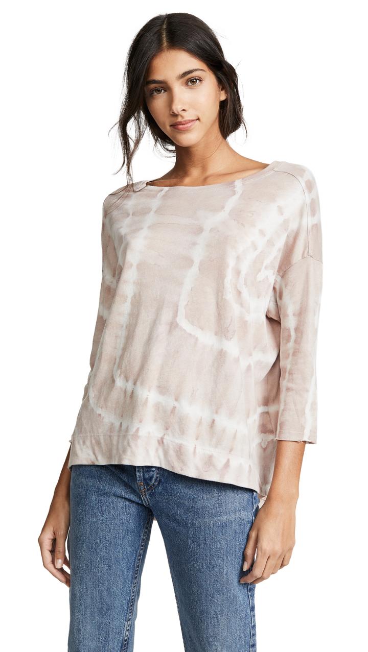 Raquel Allegra 3 4 Sleeve Cocoon Tee