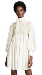 Philosophy Di Lorenzo Serafini Tie Neck Peasant Sleeve Dress