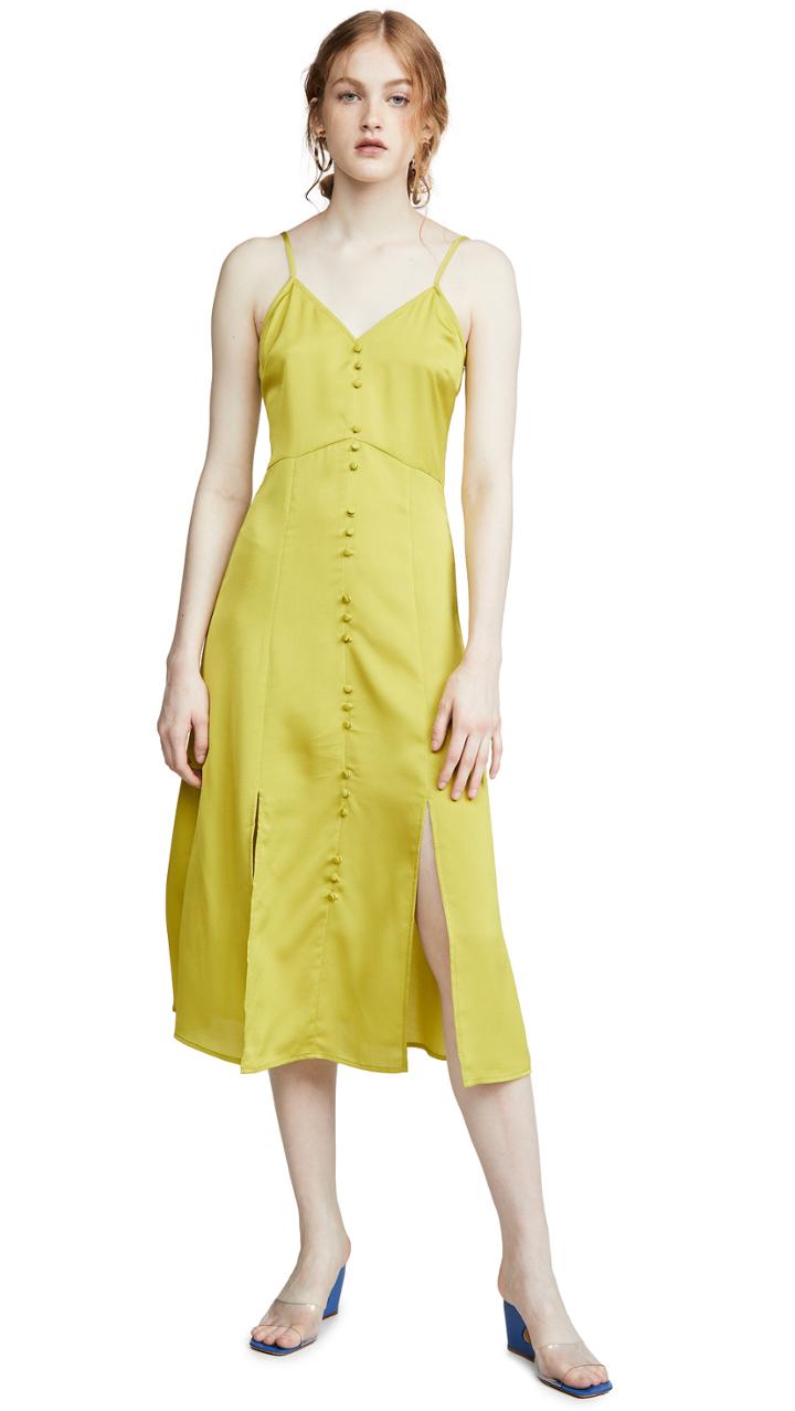 J O A Slip Midi Dress