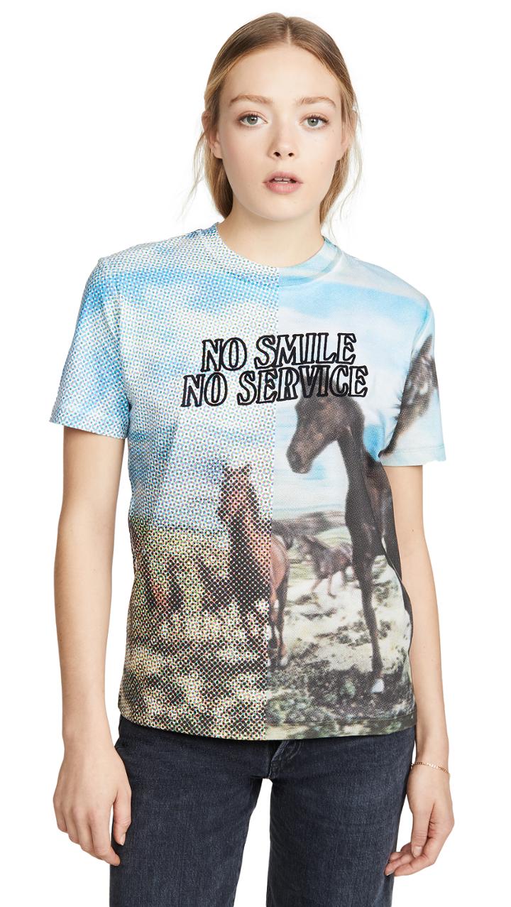 Stella Mccartney T Shirt Halftone Horse Jersey