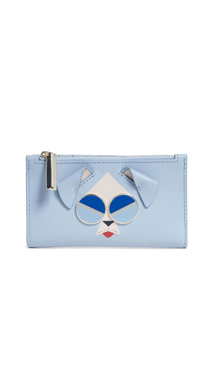Kate Spade New York Spademals Mod Dog Small Slim Bifold Wallet