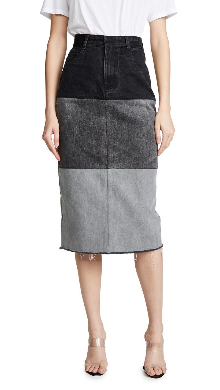Ksenia Schnaider Reworked Denim Skirt