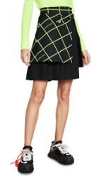 Off White Multipanel Miniskirt