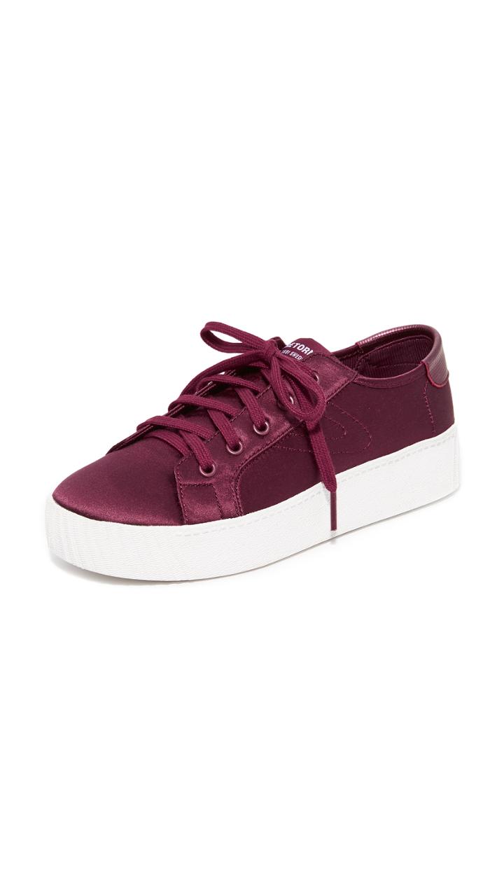 Tretorn Blaire Satin Platform Sneakers