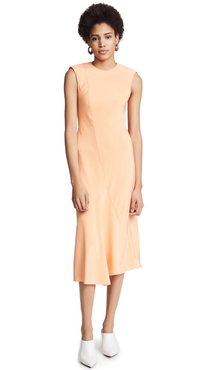 Tibi Open Back Bias Dress