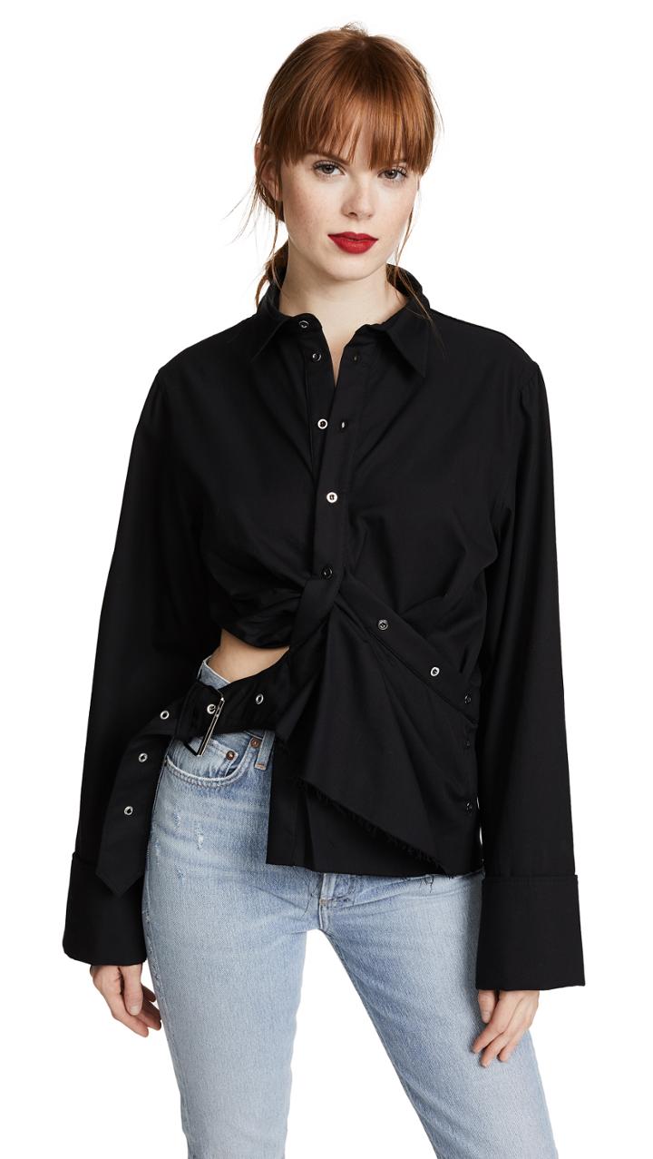 Marques Almeida Draped Cutout Top