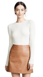 Theory Delicate Cable Crew Cashmere Sweater