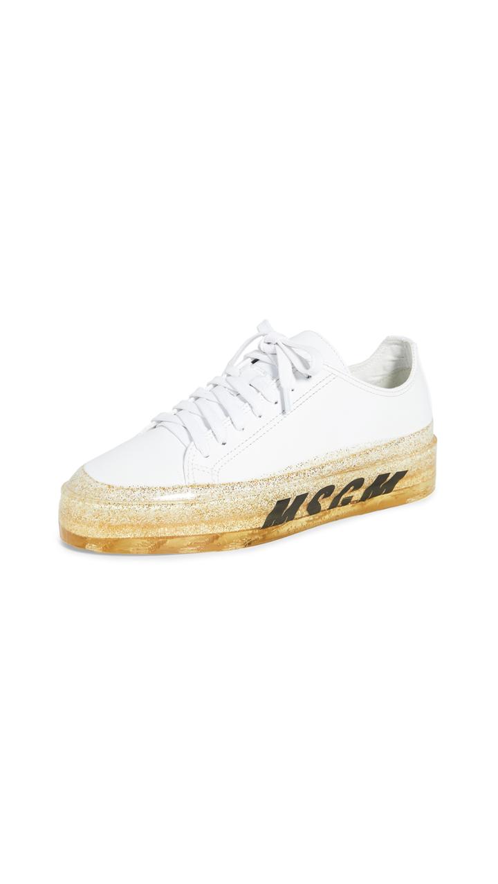 Msgm Glitter Sole Sneakers