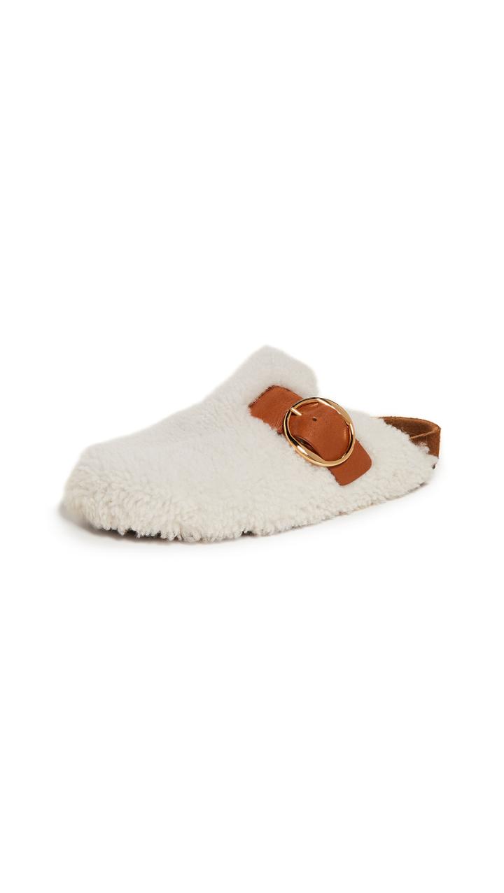 Isabel Marant Mirvin Shearling Slides