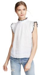 Frame Tipped Sleeveless Top