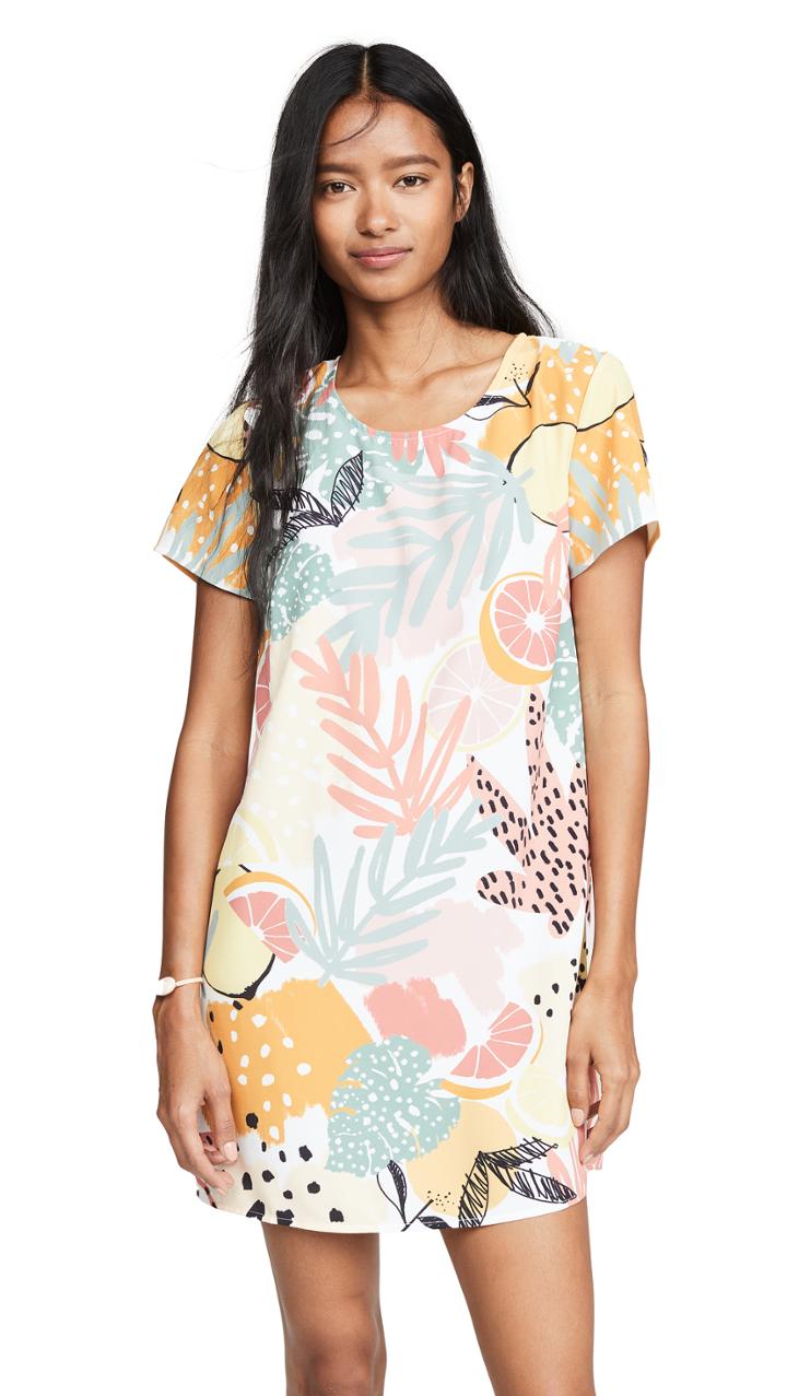 Minkpink Citrus Print Tee Dress