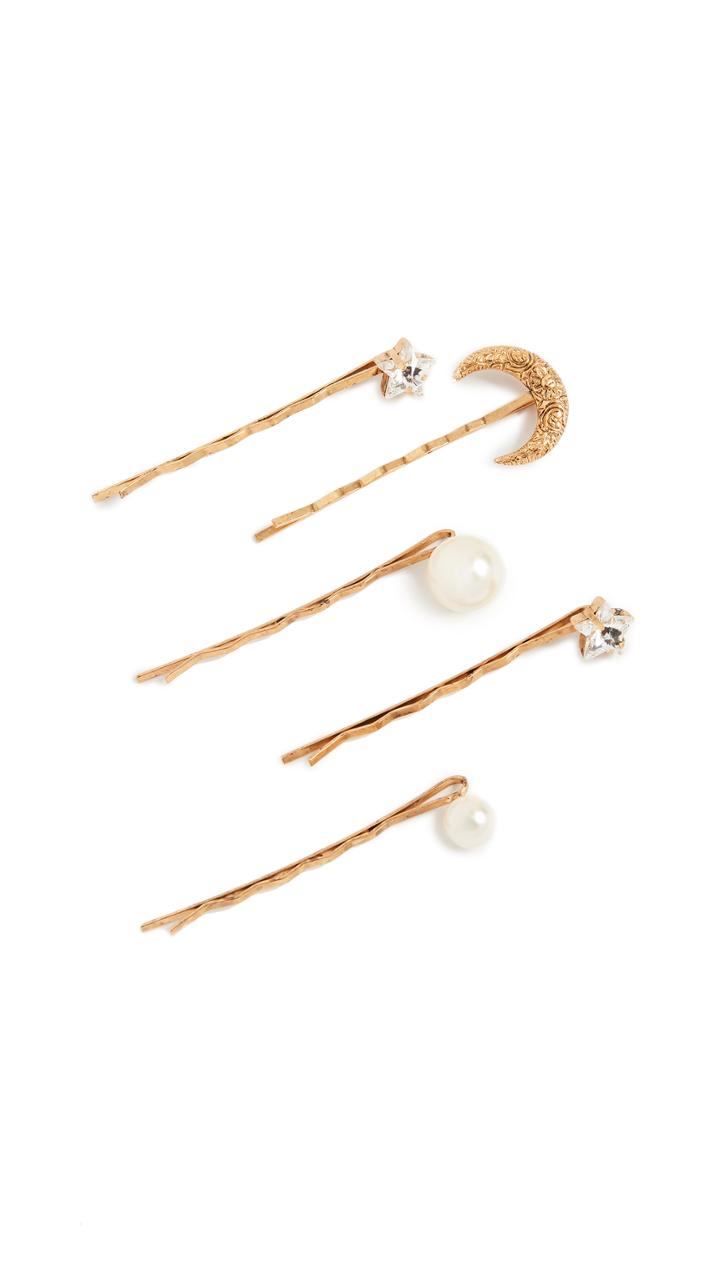 Jennifer Behr Celestial Set Of 5 Bobby Pins
