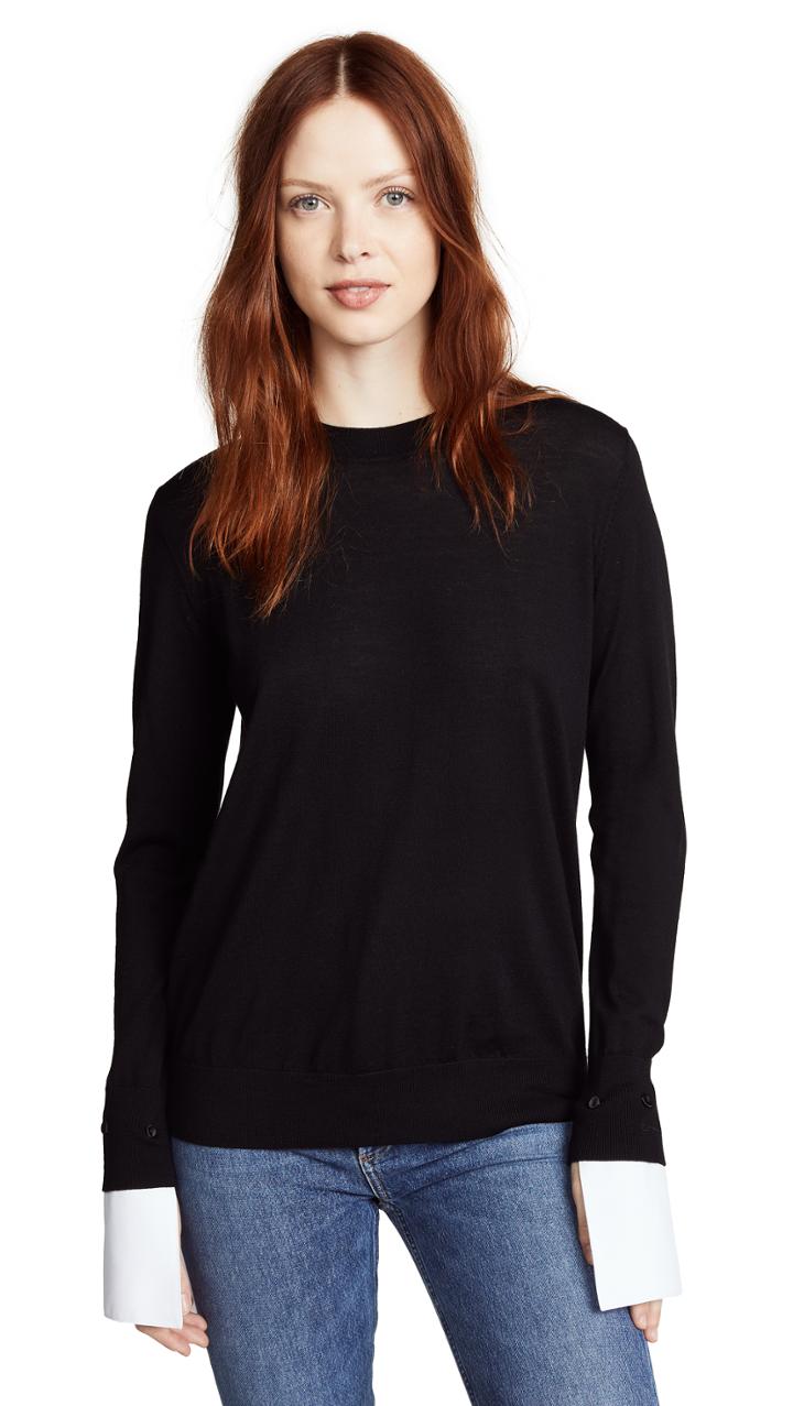 Adam Lippes Merino Wool Sweater With Cuffs