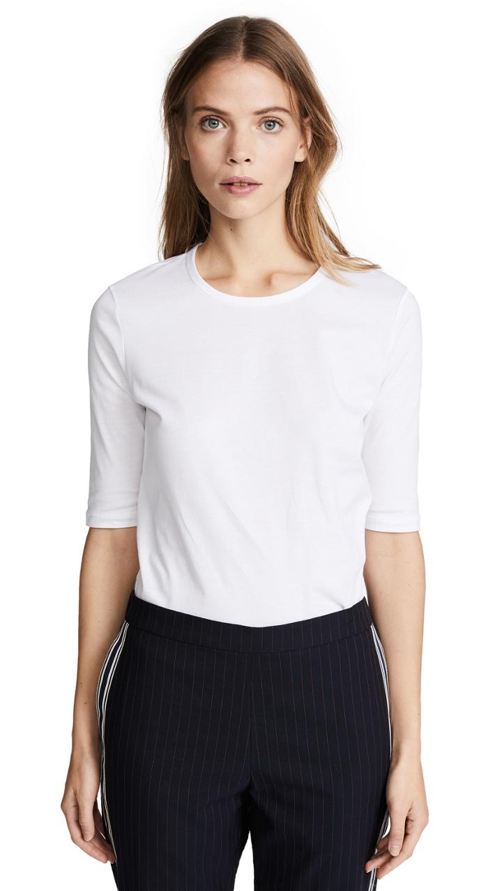 Tse Cashmere Elbow Sleeve Tee