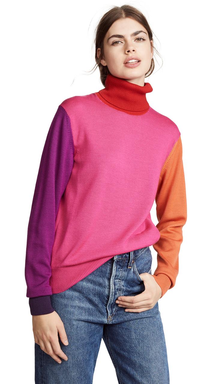 Facetasm Colorblock Turtleneck
