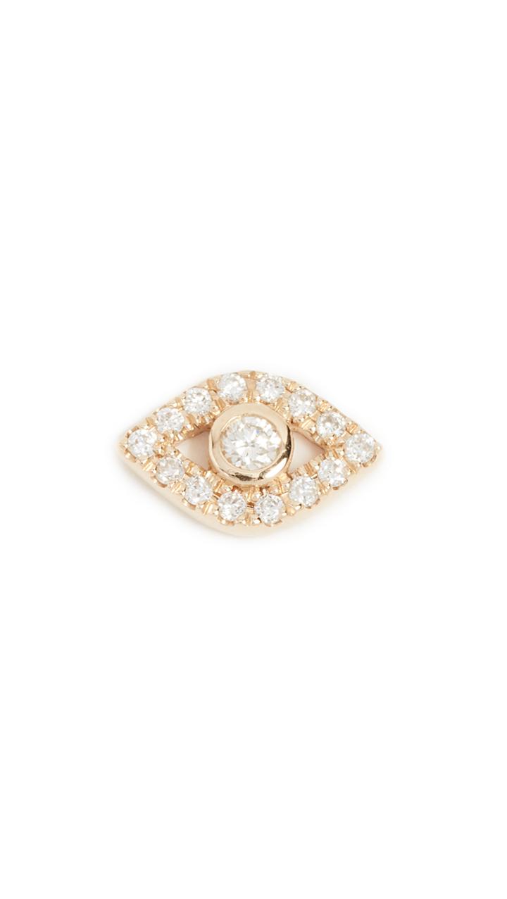 Sydney Evan 14k Gold Small Evil Eye Stud