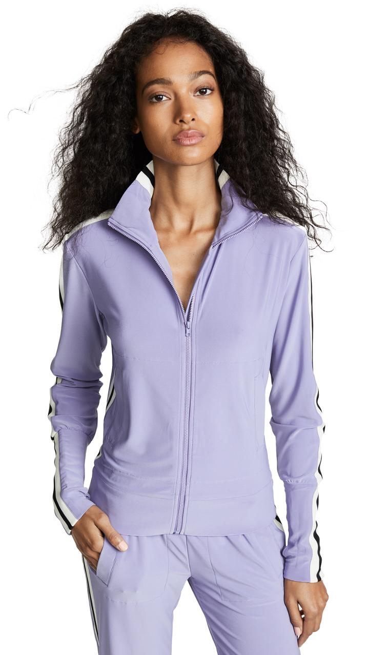 Norma Kamali Side Stripe Turtle Jacket