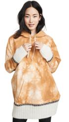 3 1 Phillip Lim Tie Dye Hoodie With Mohair Ribs