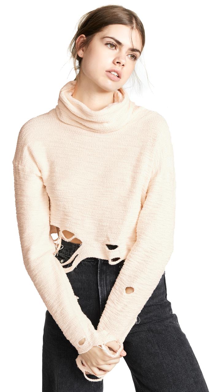 Twenty Tees Raines Jersey Slashed Turtleneck