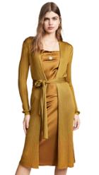 Tse Cashmere Cable Framed Cardigan With Belt