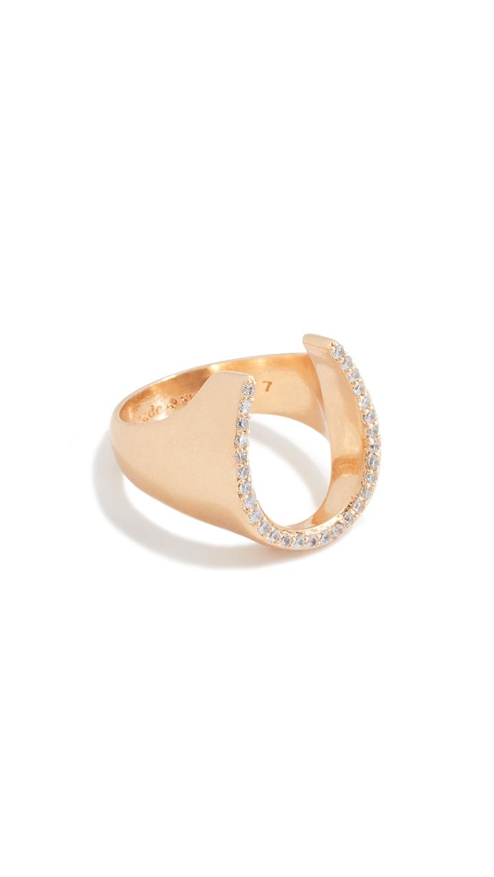 Kate Spade New York Wild Ones Pave Horseshoe Ring