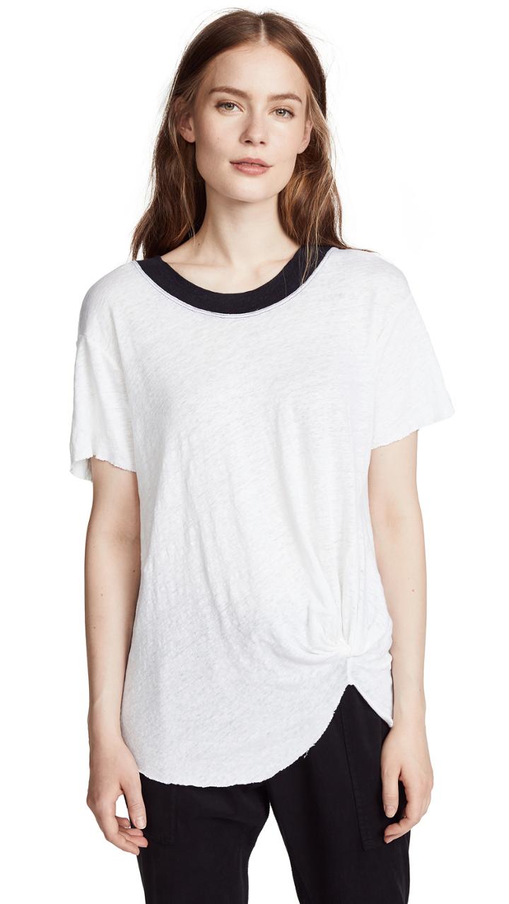 Stateside Linen Ringer Tee