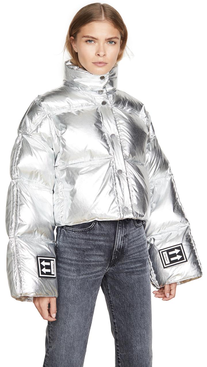 Off White 3d Cropped Puffer Jacket