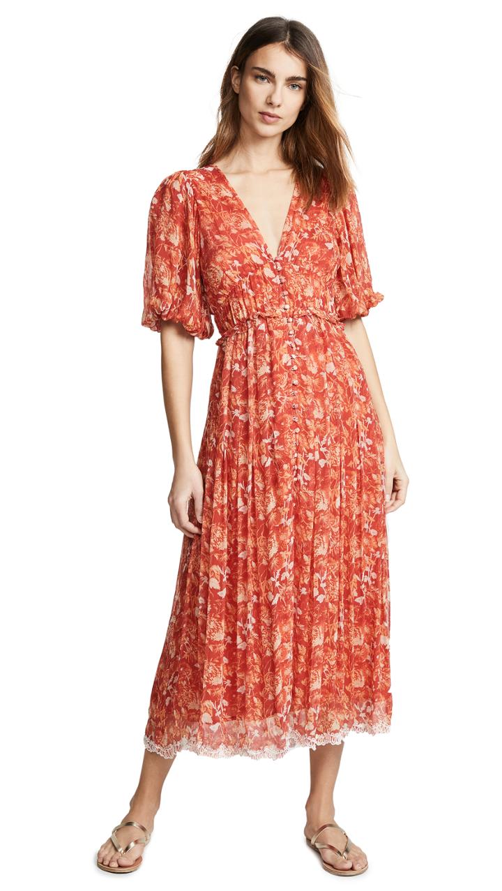Hemant And Nandita Dawn Midi Dress