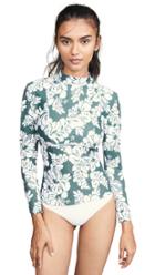 Mikoh Paneled Rashguard Long Sleeve Top