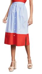 Mds Stripes Side Slit Skirt