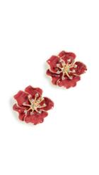Stella Ruby Flower Earrings