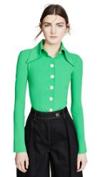 A W A K E Button Down Collared Blouse