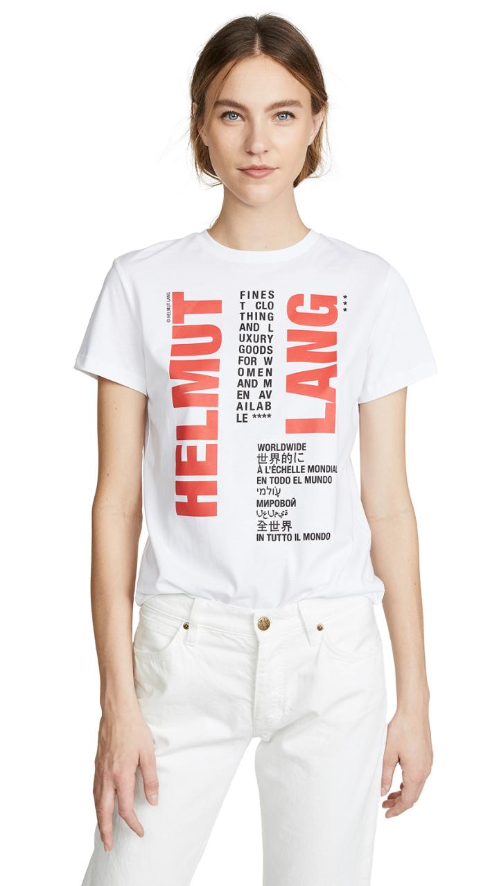 Helmut Lang Worldwide Tee