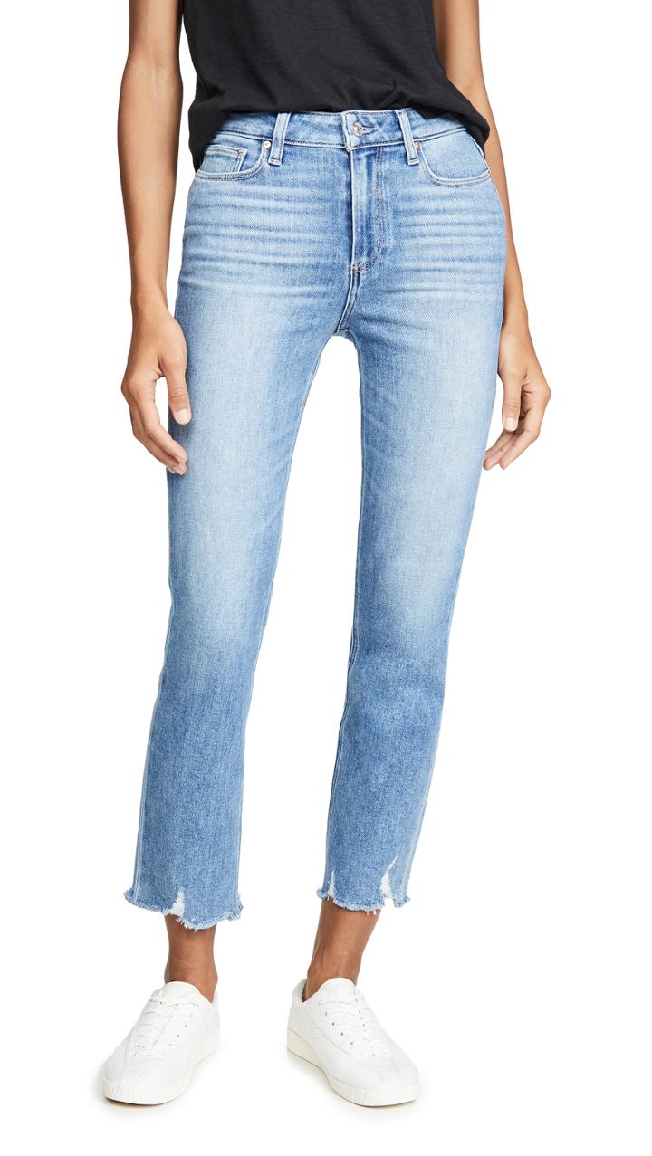 Paige Cindy Jeans With Destroyed Hem