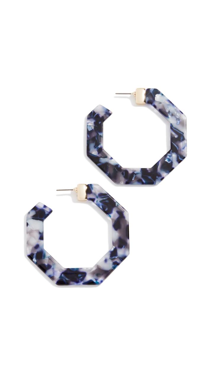 Baublebar Octagon Hoop Earrings