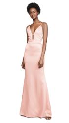 Cushnie Plunging Sleeveless Gown