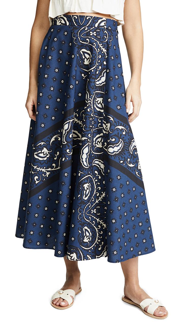 Red Valentino Bandana Maxi Skirt