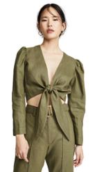 Lisa Marie Fernandez Pouf Blouse